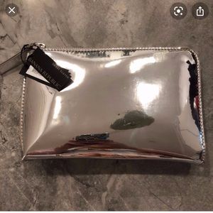 Banana republic mirrored clutch with charger nwot
